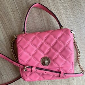 Pink Quilted Kate Spade Bag